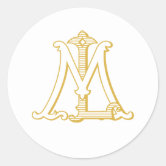 MM Monogram or MM Logo Stickers