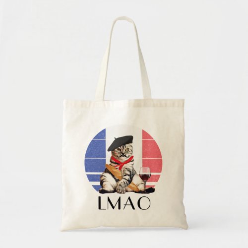 LMAO Le Meow French Cat Tote Bag