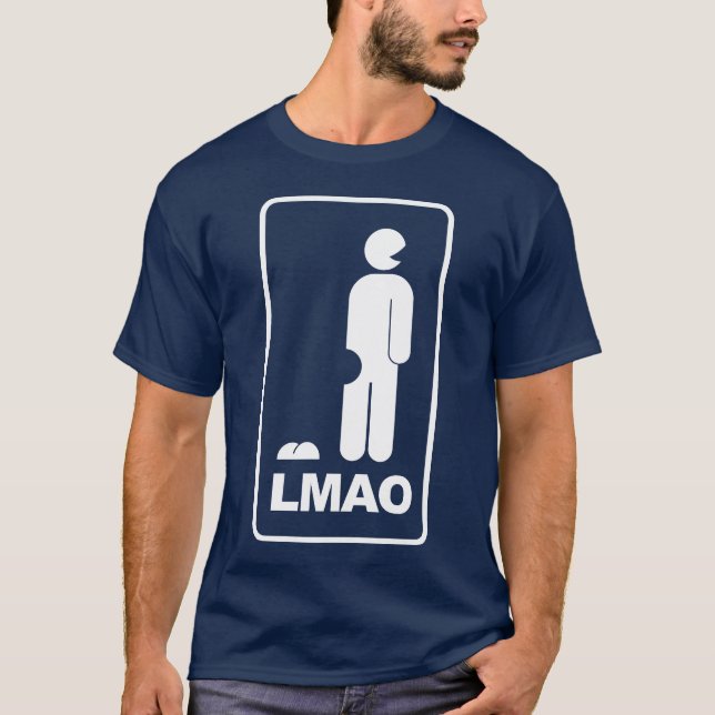 LMAO ROFL LOL icon sign T-Shirt (Front)