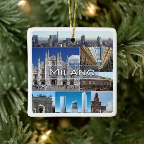 LMD004 MILAN Milano cathedral church  Ceramic Ornament