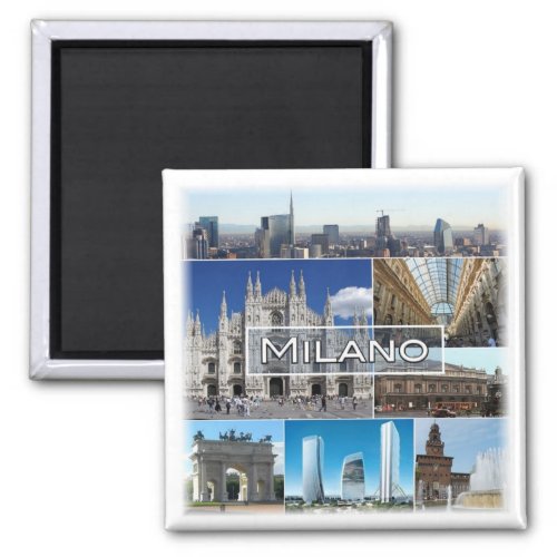 LMD004 MILAN Milano cathedral church Fridge Magnet