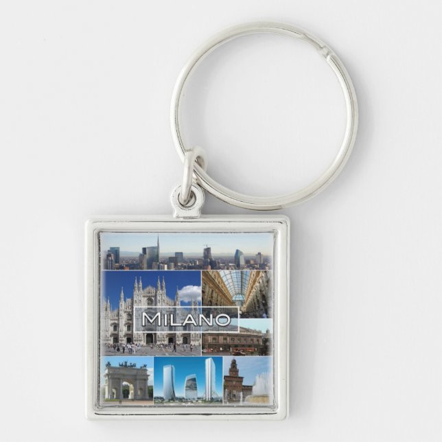 LMD004 MILAN, Milano, cathedral church, Keychain (Front)