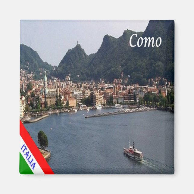 LMD087 COMO, Lombardy, Italy, Fridge Magnet (Front)