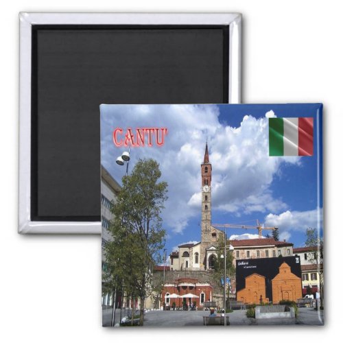 LMD095 CANTU Piazza Garibaldi Italy Fridge Magnet