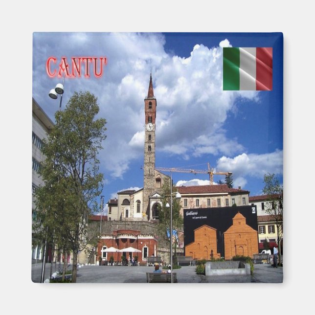 LMD095 CANTU', Piazza Garibaldi, Italy, Fridge Magnet (Front)
