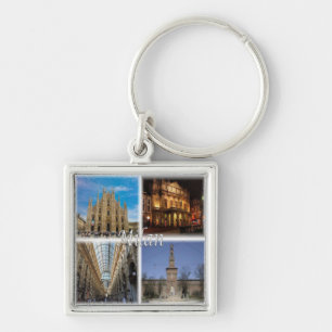 LMD117 MILAN mosaic, Lombardy, Italy, Keychain