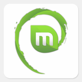 lmde stick square sticker