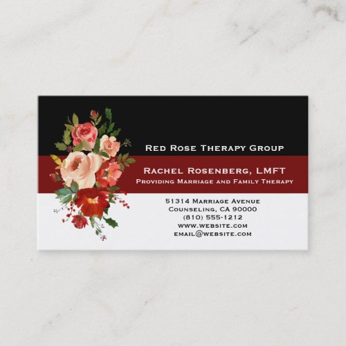 LMFT Licensed Marriage and Family Therapist Busine Business Card
