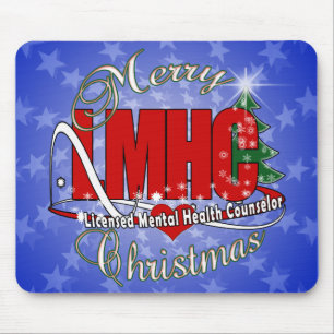 LMHC CHRISTMAS Licensed Mental Health Counselor Mouse Pad