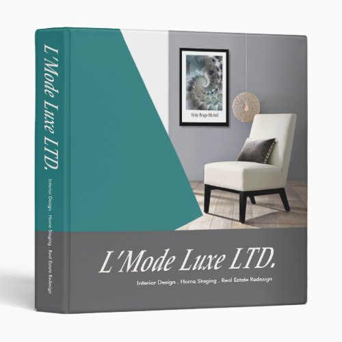 LMode Luxe Home Stager Interior Designer 3 Ring Binder