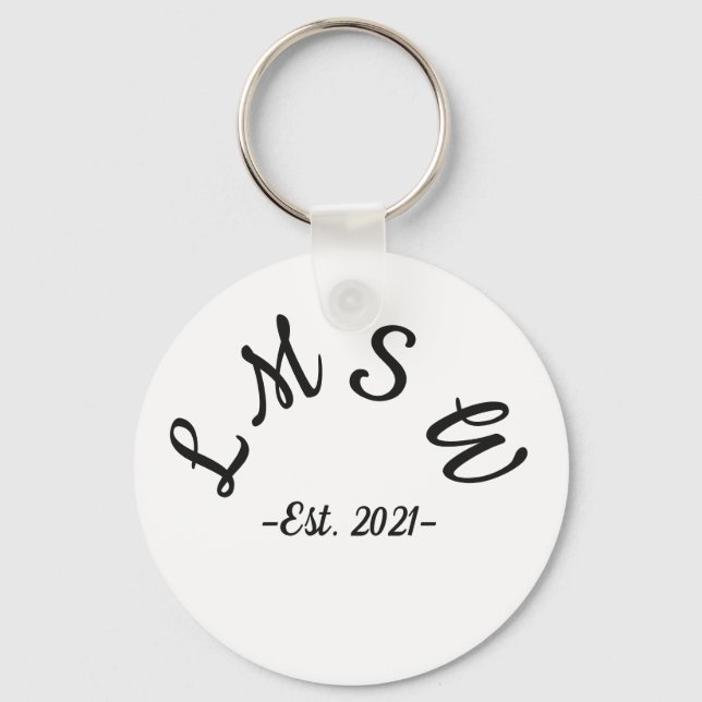 LMSW est. 2021  Keychain (Front)