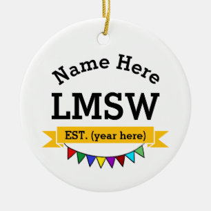 LMSW Ornament Licensed Master Social Worker Gift