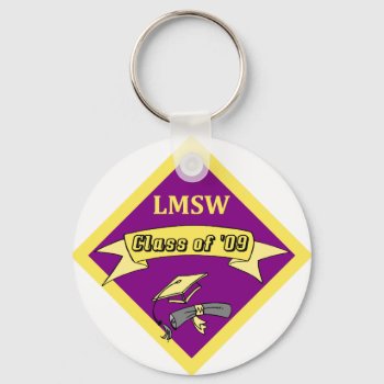 Lmsw Social Worker T-shirts And Gifts Keychain by occupationtshirts at Zazzle