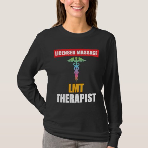 LMT Licensed Massage Therapist Caduceus T_Shirt