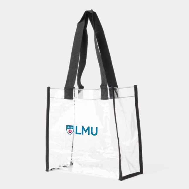 LMU Crest Clear Tote Bag (Left)