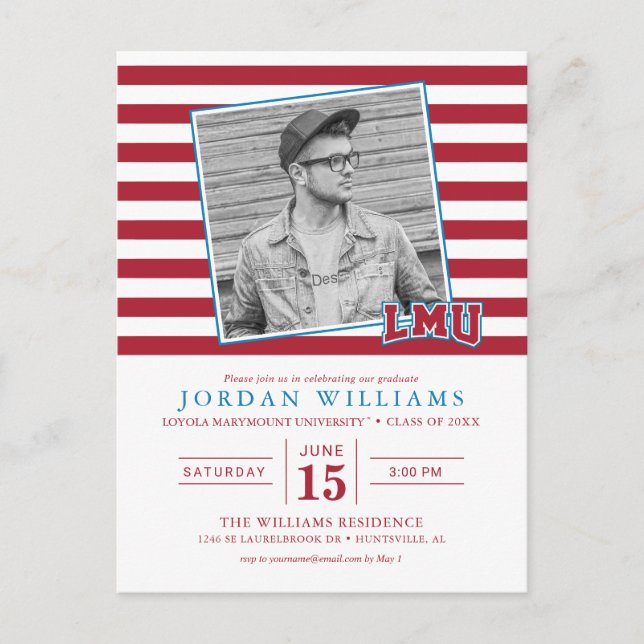 LMU Graduate Announcement Postcard (Front)