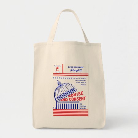 Lmu Library Advise And Consent Playbill Tote Bag