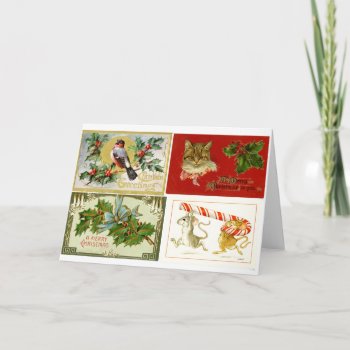 Lmu Library Christmas Collage Greeting Card by lmulibrary at Zazzle