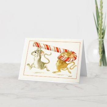 Lmu Library Christmas Mice Greeting Card by lmulibrary at Zazzle