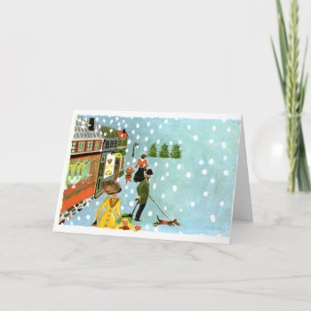Lmu Library Christmas Scene Greeting Card by lmulibrary at Zazzle