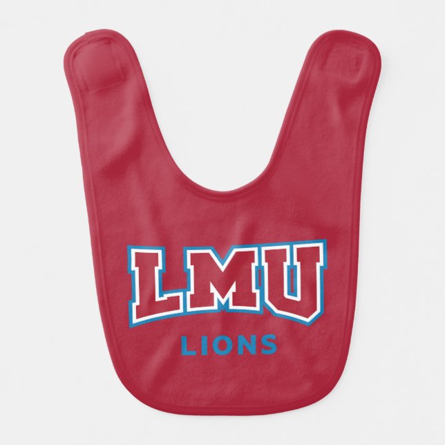 LMU Lions Baby Bib (Front)