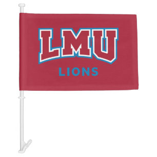 LMU Lions Car Flag