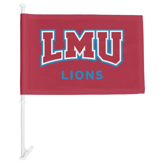 LMU Lions Car Flag (Front)