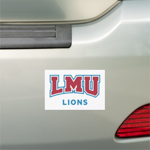 LMU Lions Car Magnet