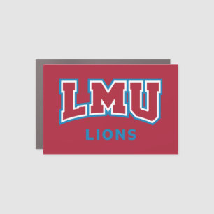 LMU Lions Car Magnet