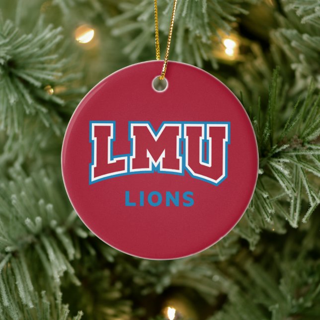 LMU Lions Ceramic Ornament (Tree)