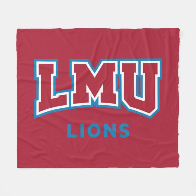 LMU Lions Fleece Blanket (Front (Horizontal))