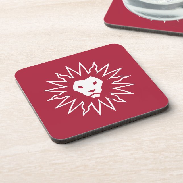 LMU Lions Logo Beverage Coaster (Left Side)