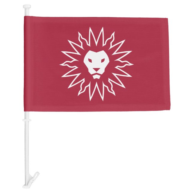 LMU Lions Logo Car Flag (Front)