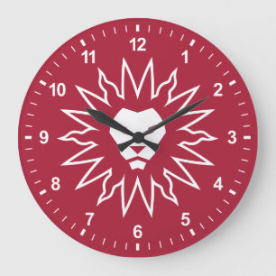 LMU Lions Logo Large Clock