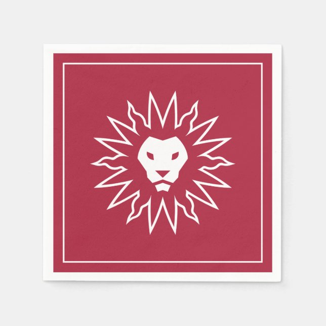LMU Lions Logo Napkins (Front)