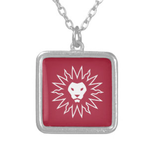LMU Lions Logo Silver Plated Necklace