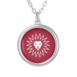 LMU Lions Logo Silver Plated Necklace