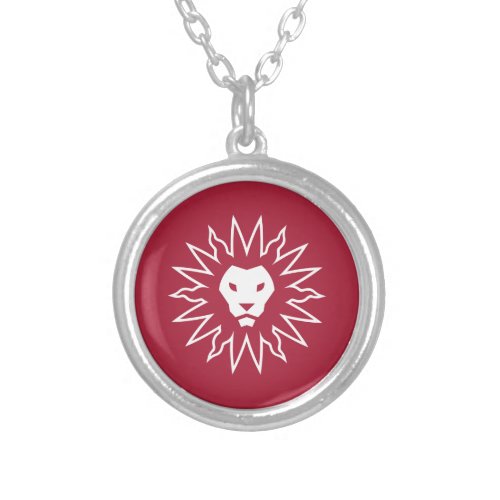 LMU Lions Logo Silver Plated Necklace