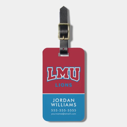 LMU Lions Luggage Tag