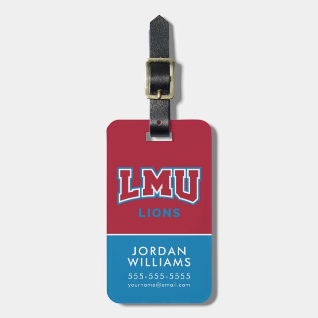 LMU Lions Luggage Tag (Front Vertical)
