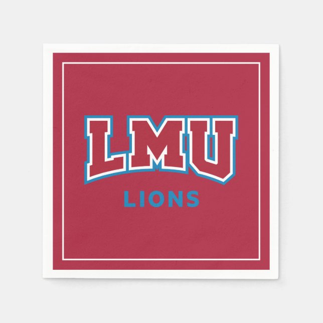 LMU Lions Napkins (Front)