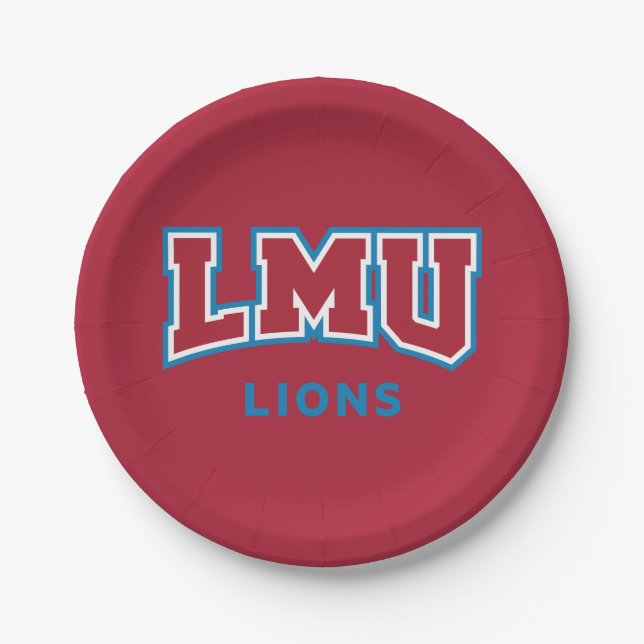 LMU Lions Paper Plates (Front)