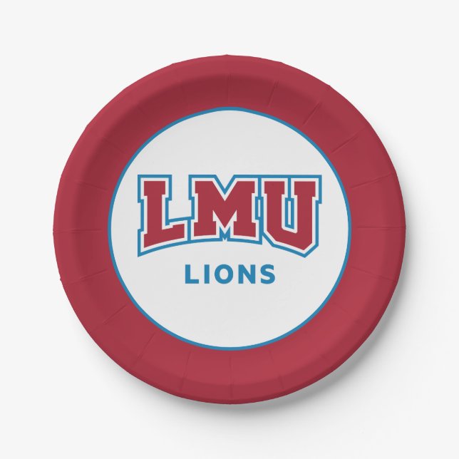 LMU Lions Paper Plates (Front)