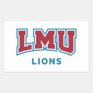 LMU Lions Rectangular Sticker