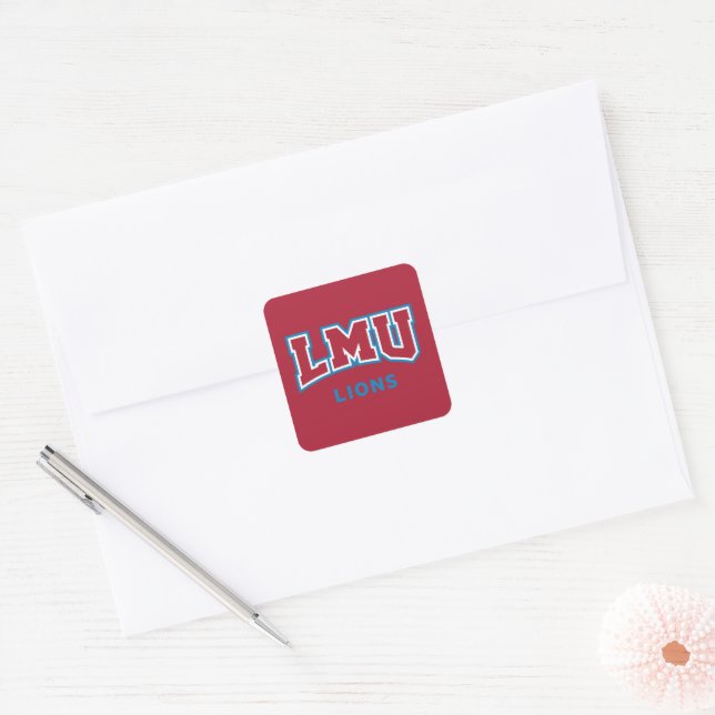 LMU Lions Square Sticker (Envelope)