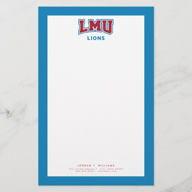 LMU Lions Stationery (Front)
