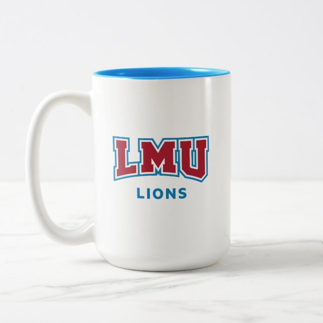LMU Lions Two-Tone Coffee Mug (Left)