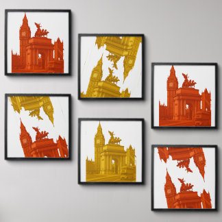 LNDN VIEW PEEL AND STICK PHOTO TILE