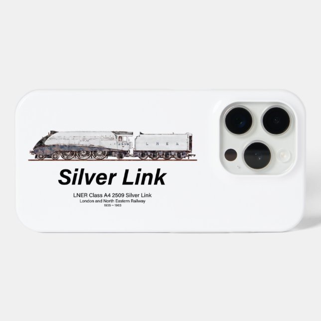 LNER Class A4 2509 Silver Link Steam Locomotive  Case-Mate iPhone Case (Back (Horizontal))
