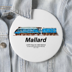 LNER Class A4 4468 Mallard - Fastest Steam Loco Button
